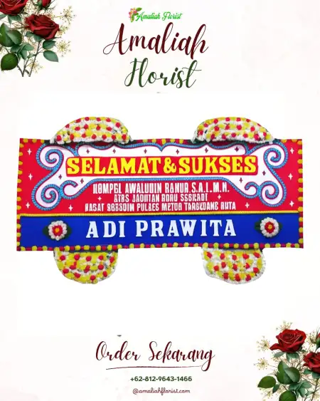Papan Bunga Ucapan Selamat Slendra