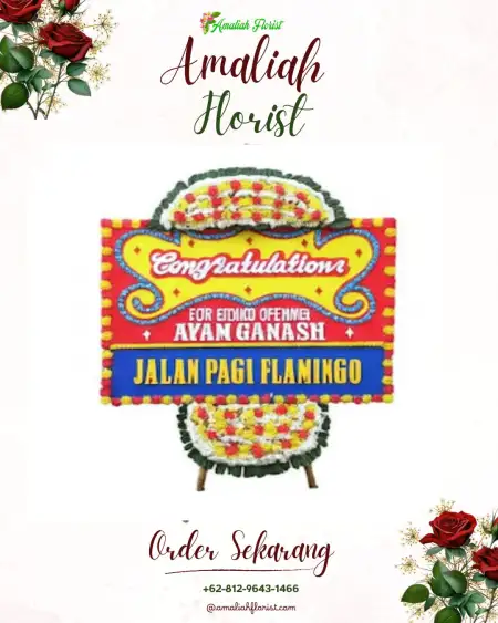Sewa Papan Bunga Slendra